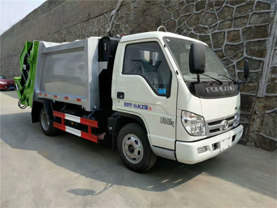 福田藍牌三方壓縮垃圾車
