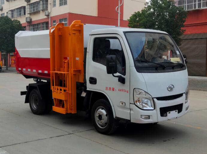 躍進藍牌自裝卸式垃圾車
